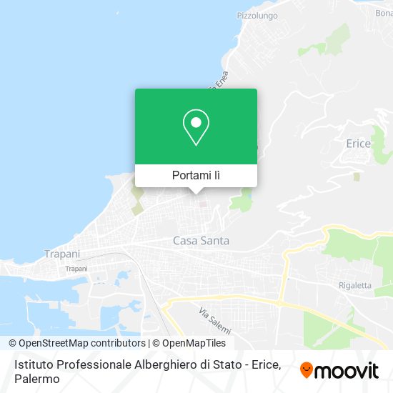 Mappa Istituto Professionale Alberghiero di Stato - Erice