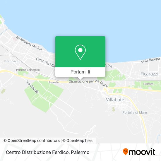 Mappa Centro Distribuzione Ferdico