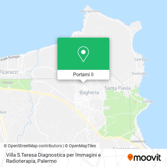 Mappa Villa S.Teresa Diagnostica per Immagini e Radioterapia