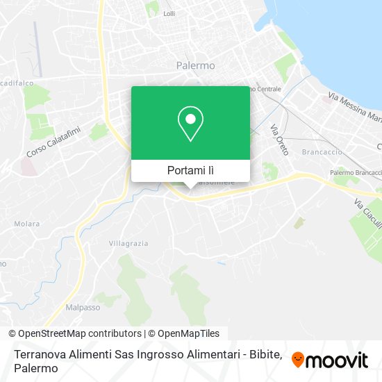 Mappa Terranova Alimenti Sas Ingrosso Alimentari - Bibite
