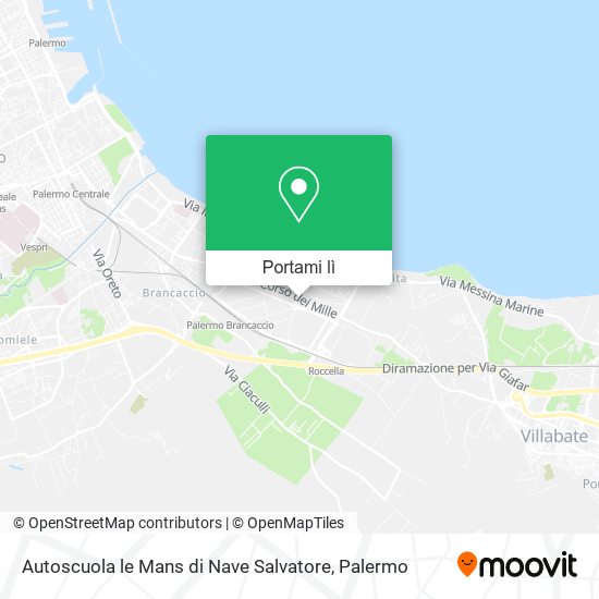 Mappa Autoscuola le Mans di Nave Salvatore