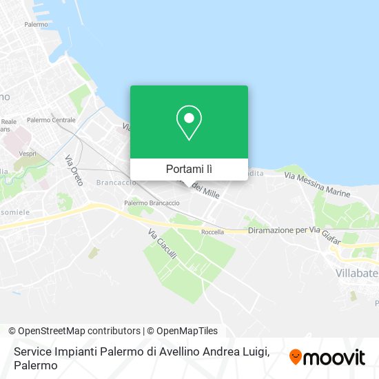 Mappa Service Impianti Palermo di Avellino Andrea Luigi