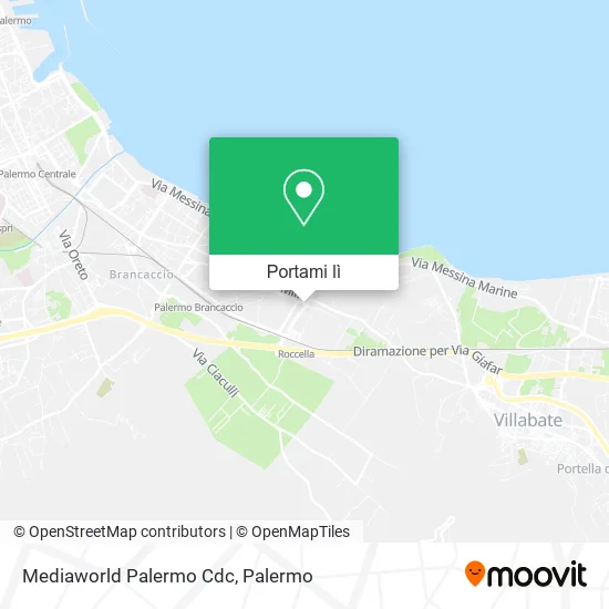 Mappa Mediaworld Palermo Cdc