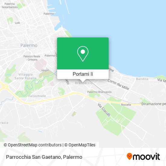 Mappa Parrocchia San Gaetano