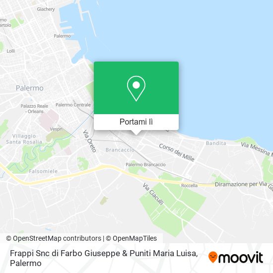 Mappa Frappi Snc di Farbo Giuseppe & Puniti Maria Luisa