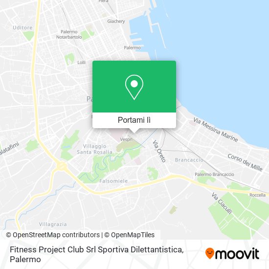 Mappa Fitness Project Club Srl Sportiva Dilettantistica