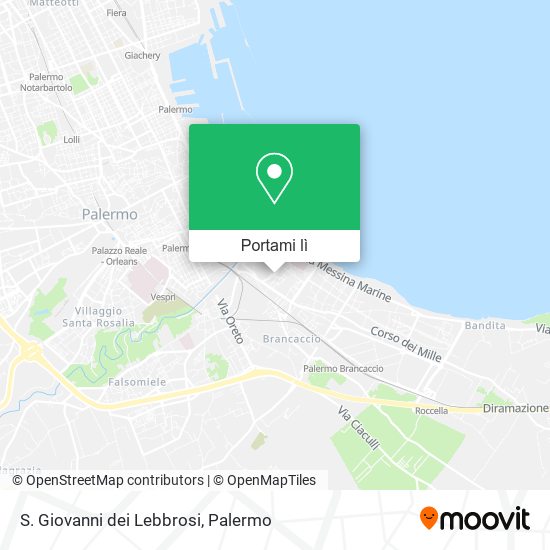 Mappa S. Giovanni dei Lebbrosi