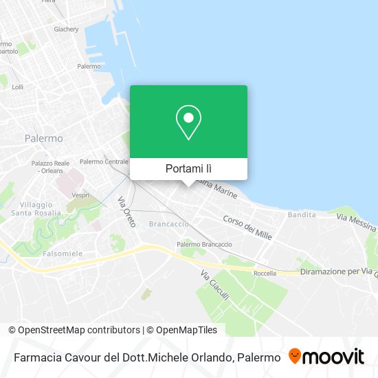 Mappa Farmacia Cavour del Dott.Michele Orlando