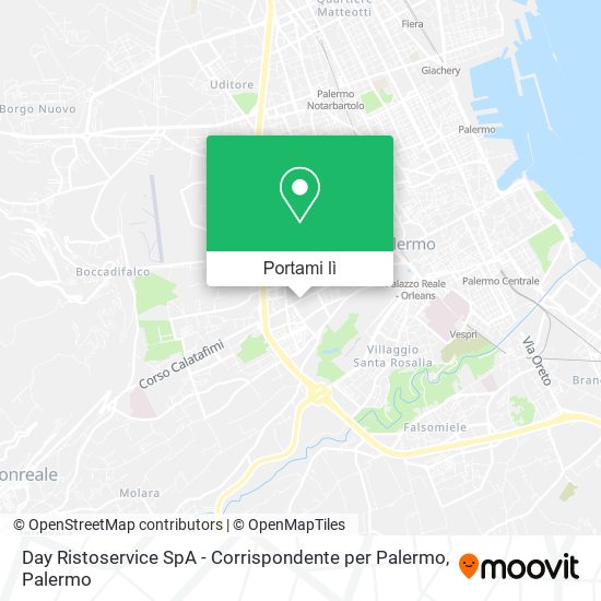 Mappa Day Ristoservice SpA - Corrispondente per Palermo