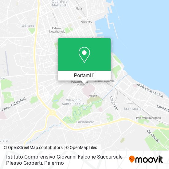 Mappa Istituto Comprensivo Giovanni Falcone Succursale Plesso Gioberti