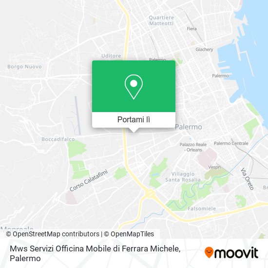 Mappa Mws Servizi Officina Mobile di Ferrara Michele