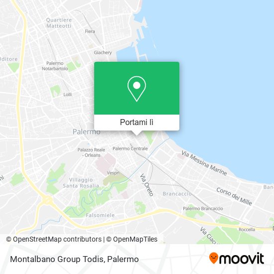 Mappa Montalbano Group Todis