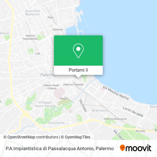 Mappa P.A.Impiantistica di Passalacqua Antonio