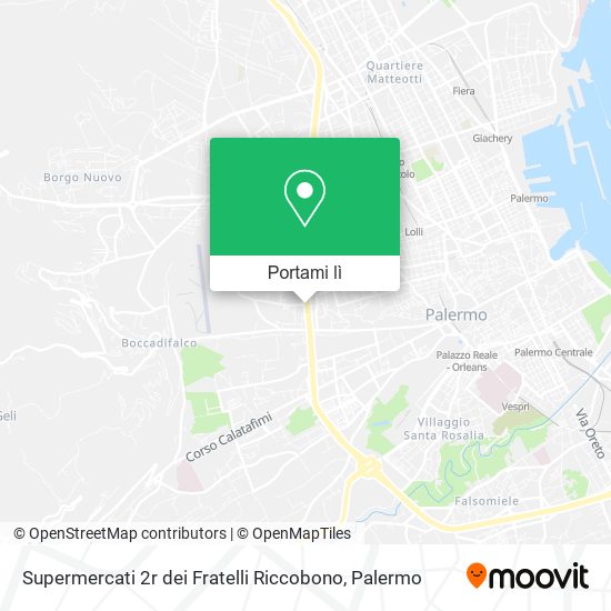 Mappa Supermercati 2r dei Fratelli Riccobono