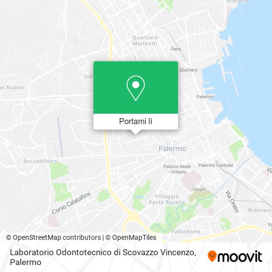 Mappa Laboratorio Odontotecnico di Scovazzo Vincenzo