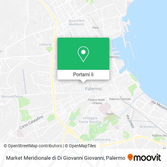 Mappa Market Meridionale di Di Giovanni Giovanni