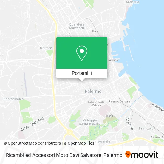 Mappa Ricambi ed Accessori Moto Davì Salvatore