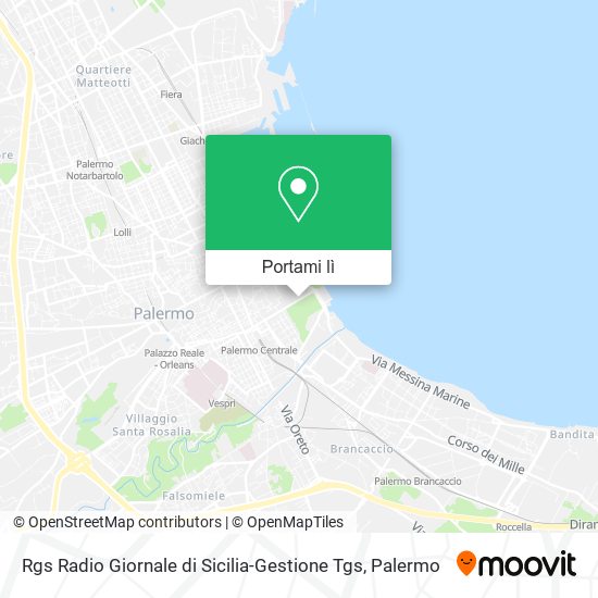 Mappa Rgs Radio Giornale di Sicilia-Gestione Tgs