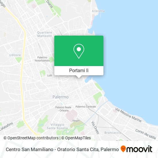 Mappa Centro San Mamiliano - Oratorio Santa Cita