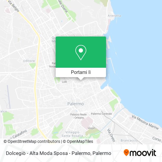 Mappa Dolcegiò - Alta Moda Sposa - Palermo