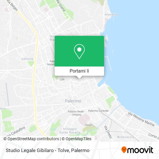 Mappa Studio Legale Gibilaro - Tolve