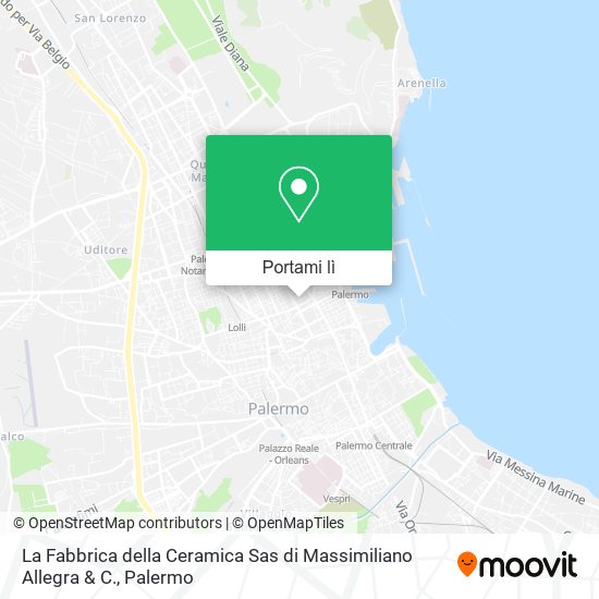 Mappa La Fabbrica della Ceramica Sas di Massimiliano Allegra & C.