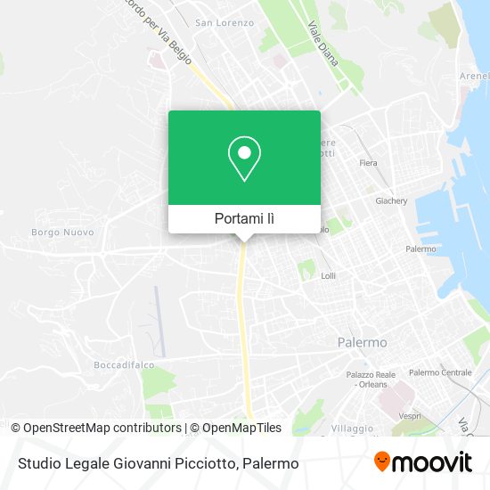 Mappa Studio Legale Giovanni Picciotto
