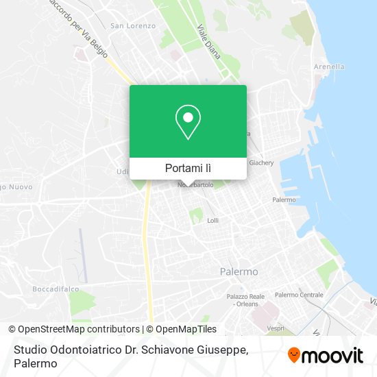 Mappa Studio Odontoiatrico Dr. Schiavone Giuseppe