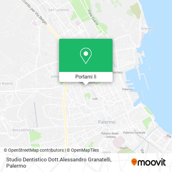 Mappa Studio Dentistico Dott.Alessandro Granatelli