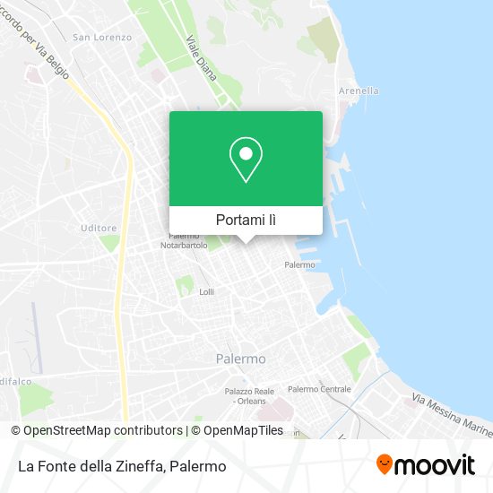 Mappa La Fonte della Zineffa