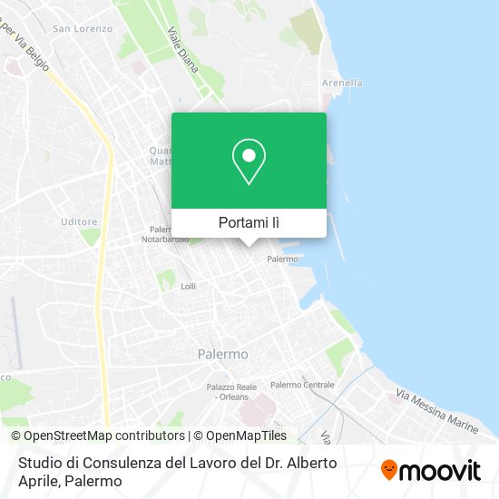 Mappa Studio di Consulenza del Lavoro del Dr. Alberto Aprile