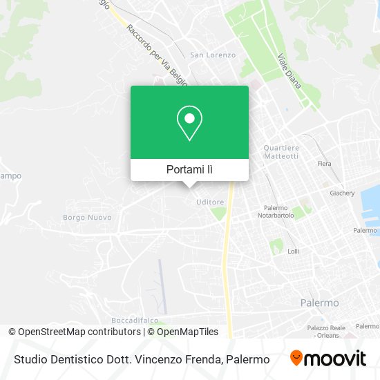 Mappa Studio Dentistico Dott. Vincenzo Frenda