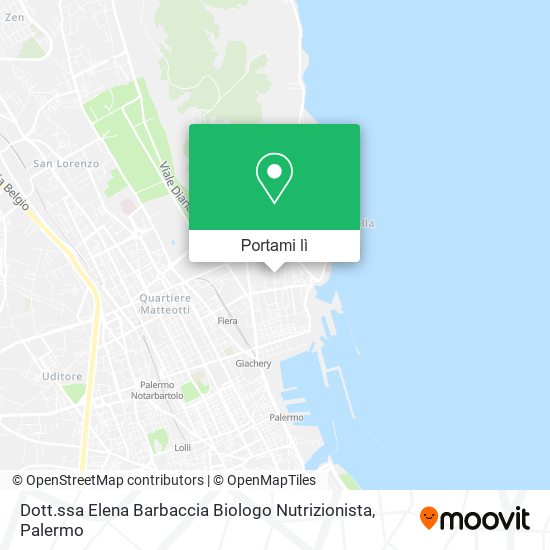 Mappa Dott.ssa Elena Barbaccia Biologo Nutrizionista