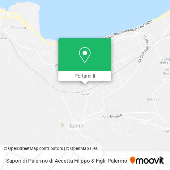 Mappa Sapori di Palermo di Accetta Filippo & Figli