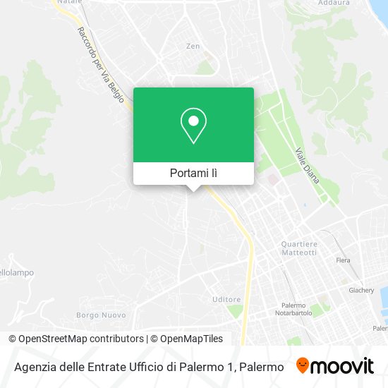 Mappa Agenzia delle Entrate Ufficio di Palermo 1