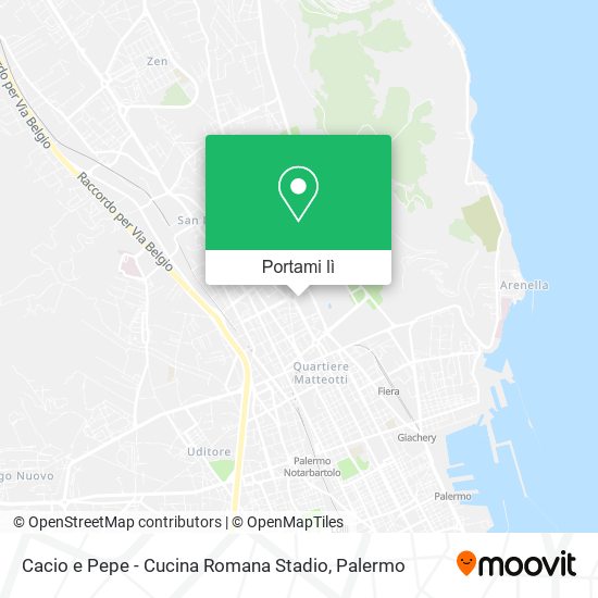 Mappa Cacio e Pepe - Cucina Romana Stadio