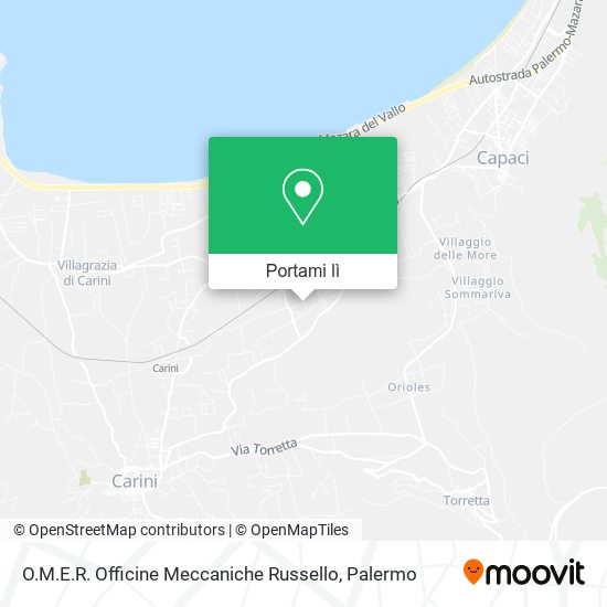 Mappa O.M.E.R. Officine Meccaniche Russello