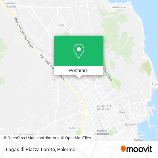 Mappa Lpgas di Piazza Loreto