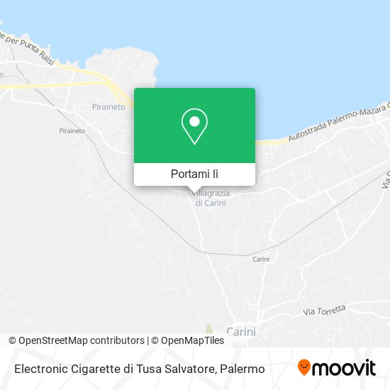 Mappa Electronic Cigarette di Tusa Salvatore