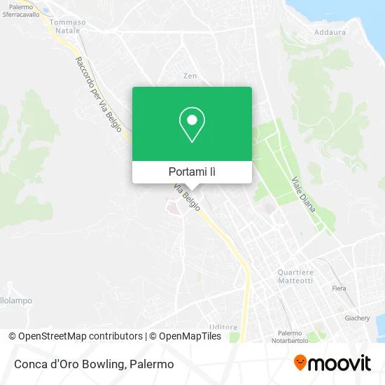 Mappa Conca d'Oro Bowling