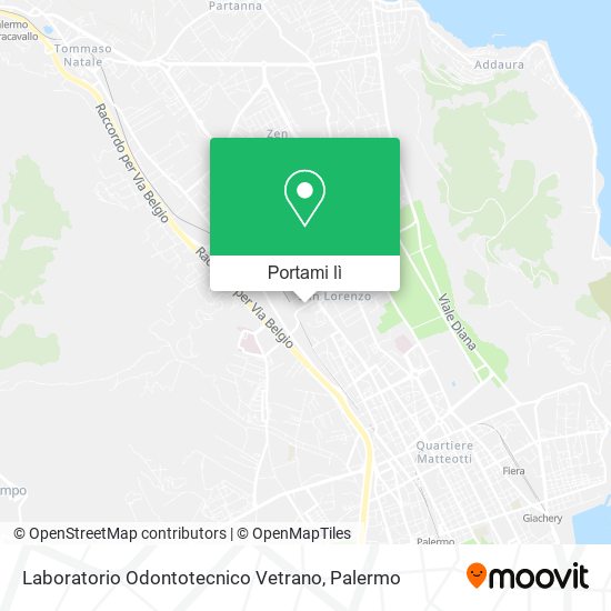 Mappa Laboratorio Odontotecnico Vetrano