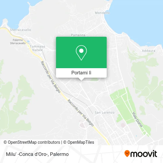 Mappa Milu' -Conca d'Oro-