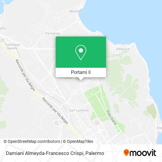 Mappa Damiani Almeyda-Francesco Crispi