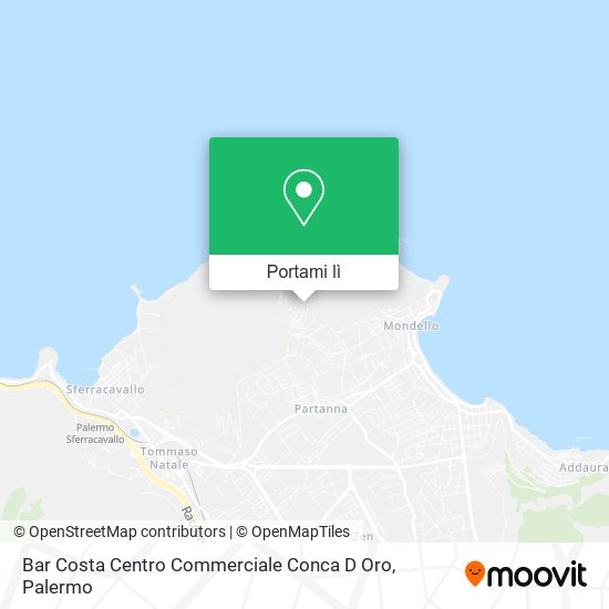 Mappa Bar Costa Centro Commerciale Conca D Oro