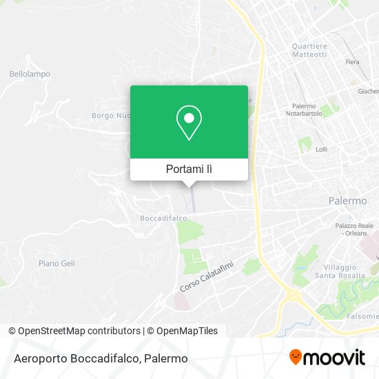 Mappa Aeroporto Boccadifalco