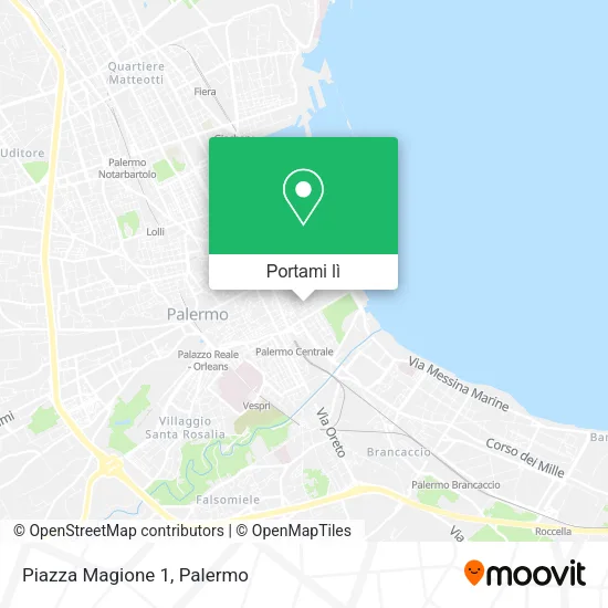 Mappa Piazza Magione 1