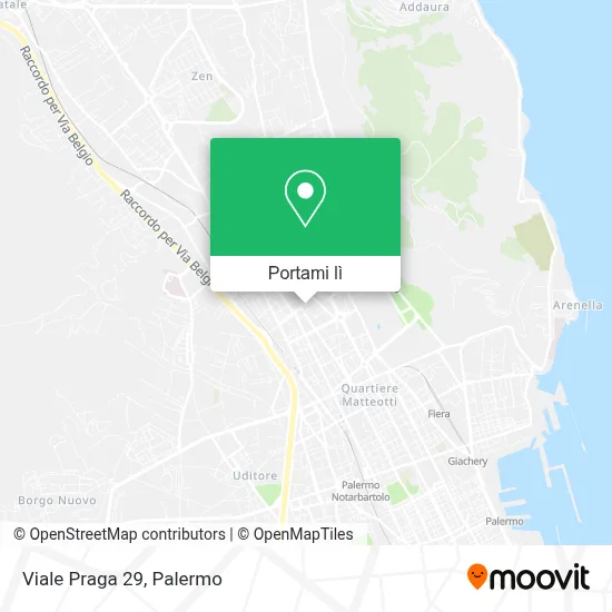 Mappa Viale Praga 29