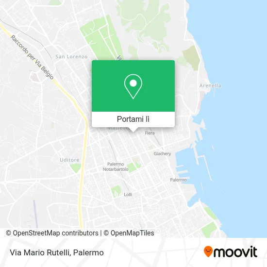 Mappa Via Mario Rutelli