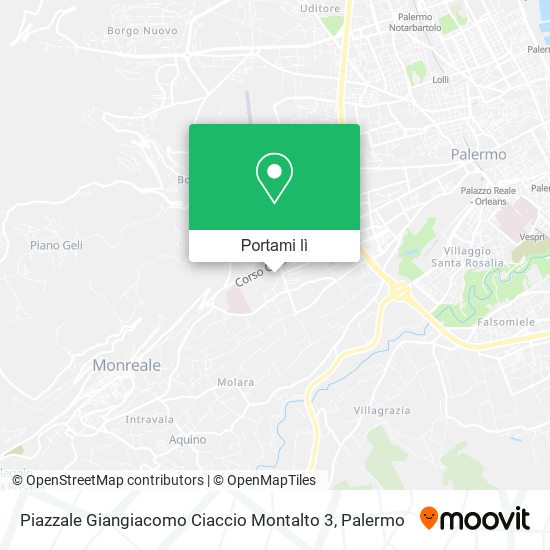 Mappa Piazzale Giangiacomo Ciaccio Montalto 3