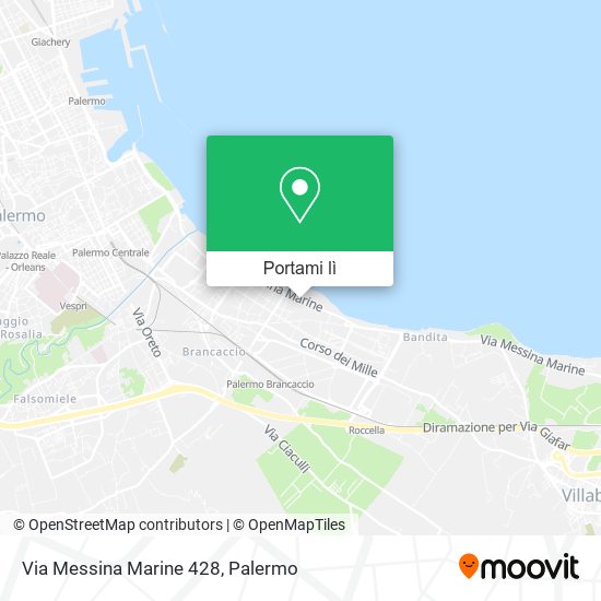 Mappa Via Messina Marine 428